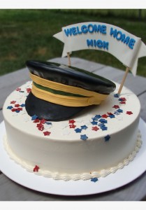 army hat cake navy marines patriotic welcome home