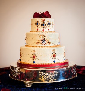 mehndi henna india wedding cake red blue gold