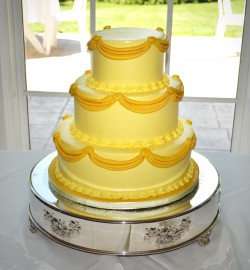 50th Golden Anniversary Tiered Cake